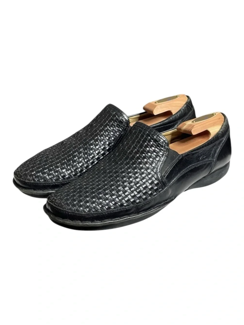 Pikolinos 𖤐 Woven Leather Comfort Loafer Slip On Dress Shoes 𖤐 Black 𖤐 9D